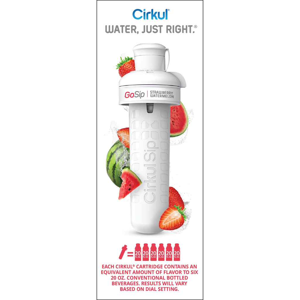 Gosip Strawberry Watermelon Flavor Cartridge, Drink Mix, 1-Pack
